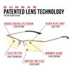 GUNNAR - Premium Gaming and Computer Glasses - Blocks 65% Blue Light - Emissary