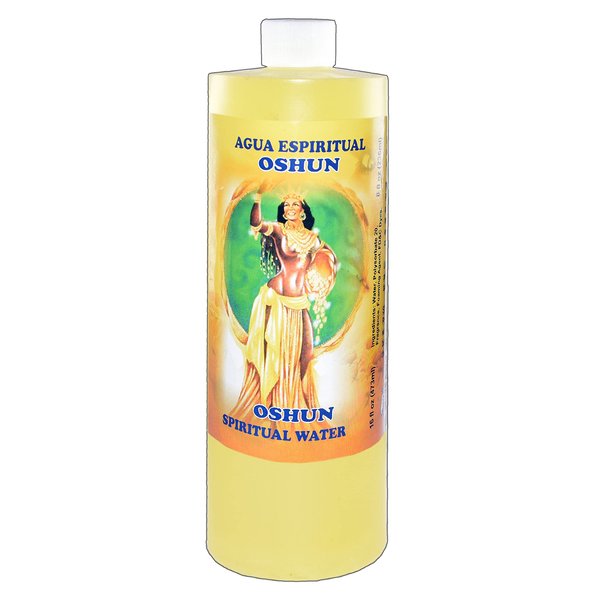 1 BOTTLE OSHUN SPIRITUAL WATER- AGUA ESPIRITUAL 16OZ - MAGICK PAGAN-SANTERIA
