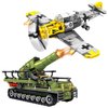 WW2 Military Toy Building Block Set, Compatible with Lego, Create The Karl Giant Mortar Tank and BF109 Fighter Plane, Perfect Military Toy Gift for Boys, and Teens Aged 8-14 (1015 Pieces)