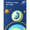 Visual Timer for Kids, 60-Minute Countdown Timer for Classroom, Desk Timer Kid Time Management Tools with Silent Operation, Pomodoro Timer Astronaut Space Pattern Green