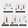 Power Circuit Probe Tester 6V-24V DC Test Light Short Circuit Tester Component Activation Electrical Tester Polarity Identify Continuity Tester with LED Light, Long Test Lead, Overload Protection