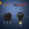 Nilight 12pcs Rocker Toggle Switch 3Pins 12V 20A Wired Round LED Light Power On Off Switch SPST for Car Truck Vehicle Trailer RV Marine Boat Yacht with 36pcs Wires,2 Years Warranty