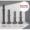 Smoothing Air Hammer Bits Set, 5Pcs Smoothing Air Hammer Tool Kit Air Hammer Accessories Extended Length Pneumatic Chisel Bits with Spring, by ZMCYNG