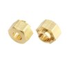 HobbyPark 4Pcs Brass Wheel Hex Hubs for TRX4M Upgrades Parts 1/18 RC Crawler Replacement of 9750, w/Lock Nuts, Wheel Wrench