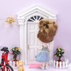 Tnfeeon Dollhouse Door, Dollhouse Furniture Wooden Dollhouse Door, for Dollhouse Decoration Bedroom Kitchen for Front Door