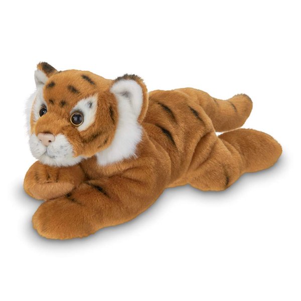 Bearington Lil' Saber Small Plush Stuffed Animal Tiger, 9 inches