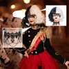 Cruella Deville Black and White Wig for Women Kid, Cruella Costume Wig for Halloween 1920s Party, Heat Resistant Synthetic Wig