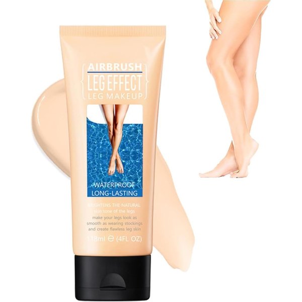 Leg Makeup Waterproof No Transfer, Leg Vein Cover up Makeup for Varicose Veins Waterproof Black Skin, Leg and Body Scar Cover up Makeup for Tattoo Cover Up, Long Last Body Foundation (#1 Fairest Glow)