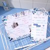 Weekly Planner Notepad Tear Off Set of 2 Weekly Calendar Pad 52 Undated To Do List Notepad Sheets Desk Planner Planning Pads Productivity Tracker for Work Goals Notes Schedule Ideas, Floral Blue