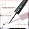 AKARY Dip Eyeliner Waterproof 24H Longlasting, Light Brown Liquid Eyeliner Quick Drying, Colored Eye Liner Pencil for Women Bold & Natural Eye Make Up with Precise & Easy Application, 0.22 fl oz, 03