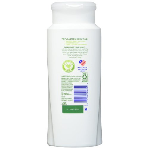 Safeguard Body Wash Nourishing Aloe Scent, 21 oz/621ml, 5.476 Lb