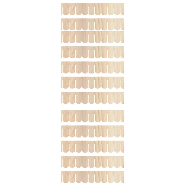 Dollhouse Miniature Fish Scale Wooden Shingle Strips