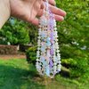 DLYFNVEV Pink Phone Charm Evil Eye Pearl Beaded Phone Charms Strap Rose Quartz Healing Crystal Cell Phone Accessories Charm Phone Chain Keychain Wrist Lanyard Strap Wristlet…