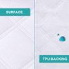 Yoofoss Waterproof Bassinet Mattress Pad Cover 2 Pack Fit for Hourglass/Oval Bassinet Mattress, Baby Bassinet Mattress Protector for Boys and Girls 32X16in White