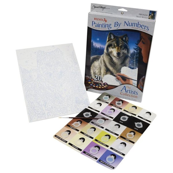 Reeves 9-Inch by 12-Inch Paint by Number Artist's Collection, Night Watch