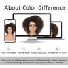 Fancy Hair Short Kinky Curly Wigs Ombre Brown Side Part Afro Wigs for Black Women Synthetic Yanky Twist Out Wig Natural Hairstyle for Daily Use (1B/30)