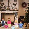 ONEST 18 Pieces Wooden Dollhouse Family Set Mini People Figures Sets Dollhouse Dolls Wooden Doll Family Pretend Play Figures Accessories for Pretend Dollhouse Toy