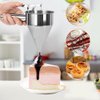 MosaiRudo Stainless Steel Pancake Batter Dispenser with Stand, Detachable Handle Pancake Dispenser for Takoyaki,Baking,Cupcakes,Muffins-Cooking Crepes,Waffles (600ML)