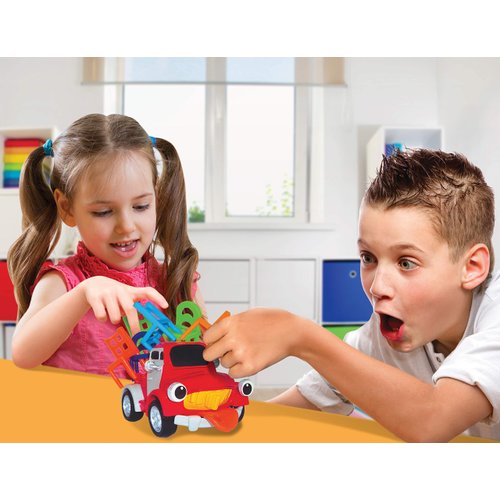 Fotorama Pick-Up Pete | The Ultimate Chair Stacking Game! Perfect for Remote Family Home Entertainment, Stack Colorful Chairs on Pete The Motorized Pick-Up Truck