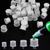 [ I AM NOT PLASTIC ] Biodegradable Tattoo Ink Cup DISCOVER 200Pcs ECO Friendly Caps with Base for Hold Ink Pigments Supplies (BIO-FBC14)