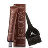 Igora Color 10 6-0 Dark Blonde Natural Permanent 10 Minute Hair Color Cream and M Hair Designs Tint Brush (Bundle 2 items)