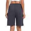 ASIMOON Bermuda Shorts for Women Knee Length Workout Pajama Shorts Casual Jersey Sweat Shorts Active Fitness Yoga Shorts