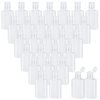 MUKCHAP 100 PCS 1 oz Clear Travel Bottles, 30ml Refillable Portable Plastic Bottles with Flip Cap for Travel, Outdoor Camping, Business Trip
