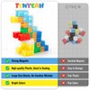 TENYEAH 56 PCS Magnetic Blocks, Transparent Magnet Building Blocks for Toddlers, Preschool Educational Construction Kit, Sensory Montessori Autism Toys for Kids Girls Boys 3+