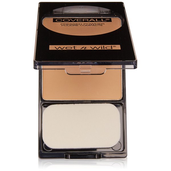 Wnw Coverall 824b Pwdr Lg Size .26oz Wet N Wild Coverall Pressed Powder Light/Medium 824b