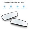 Blind Spot Mirror for Cars LIBERRWAY Car Side Mirror Blind Spot Auto Blind Spot Mirrors Wide Angle Mirror Convex Rear View Mirror Stick on Design Adjustable