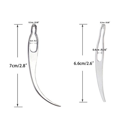 5 Pieces Dreadlocks Tools Hair Interlocking Tool Crochet Needle Sisterlocks Craft Dreadlocks Hair Extensions Locs Tightening Accessories Easyloc Hair Tool (Silver)