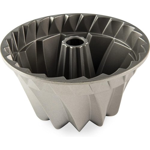 Nordic Ware Kugelhopf Bundt Cake Pan, 9 x 9 x 5.125, Gray