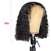 Cocoarm 14 Inch Short Curly Bob Wigs Human Hair 150% Density Wigs For Black Women With (1)