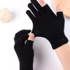 Luwint Touch Screen Thin Knit Gloves - Index Finger and Thumb Fingerless Mitten Fingerless Gloves for Youth Photography, Writing, Driving, Cycling (Black)