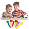 6 Pcs Clay Dough Tools Kit, Hanhan Clay Modelling Tool Kit Dough Rollers Molds Cutters Plastic Play Dough Tools Set for Children Ages 3 and up (Random Colors) (6pcs)