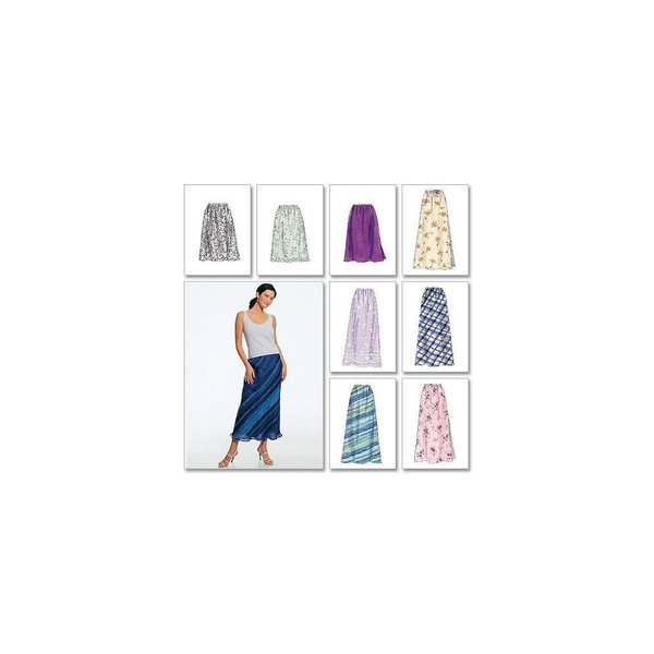 McCall's Patterns M2255 Misses' Pull-On Bias Skirt in Two Lengths, Size FW (18-20-22)