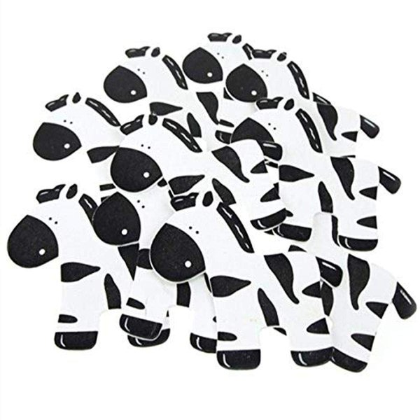 Zebra Wooden Baby Favors, 4-3/4-inch, 10-Pack