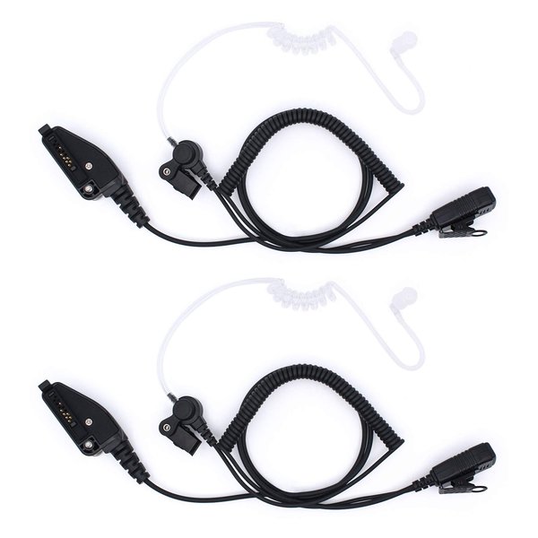 Aimtobest Acoustic Tube Earpiece Compatible for NX-5200 NX-5300 NX-5400 NX-200 NX-300 TK-2180 TK-3180 TK-5210 TK-5310 Viking VP5000 VP5230 VP5330 VP5430 VP6000 VP6430 Radio (2 Pack)