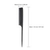 3 Pieces Tail Combs Fine Tooth Comb Hair Root Comb Hair Teasing Comb for Women and Men Barbers Styling Tool (Black)