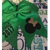 Cheer Bows Black Cheerleading Softball - Gifts for Girls and Women Team Bow with Ponytail Holder Complete your Cheerleader Outfit Uniform Strong Hair Ties Bands Elastics by Kenz Laurenz (14)