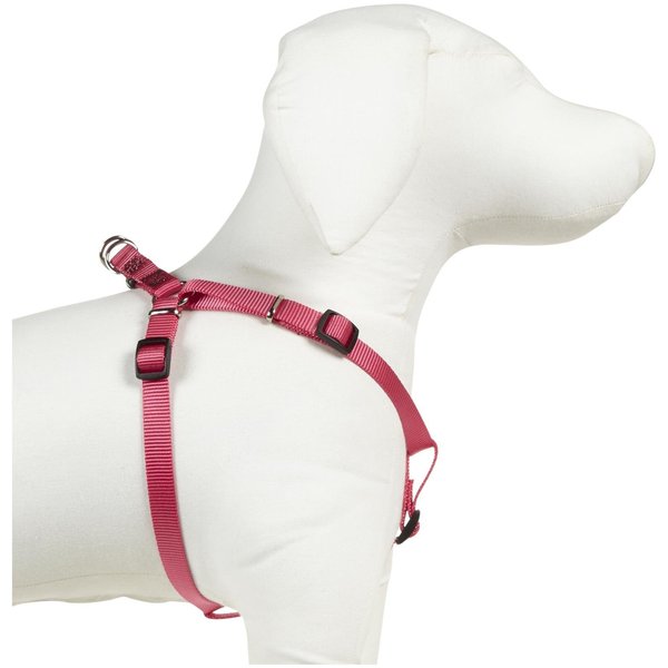 Guardian Gear Nylon 2-Step Dog Harness, Fits Chests 9" to 15", Flamingo Pink