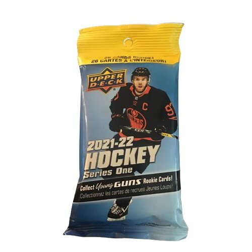 2021-22 Upper Deck Series 1 Hockey 26 Card Cello Fat Pack