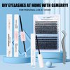 GEMERRY Lash Remover for Lash Extensions 5ml Cluster Lash Glue Remover for Lash Clusters Self-Use Lash Extension Remover Gentle Non-irritating Mascara Wand Eyelash Extension Remover