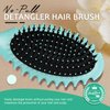 Curl Defining Hair Brush, Wet Hair Brush for Women and Men, Detangler Hairbrush for Wet & Dry Hair, Styling Brush for Curly Hair, Shaping and Defining Curls for Long/Wavy/Damaged Hair, Green