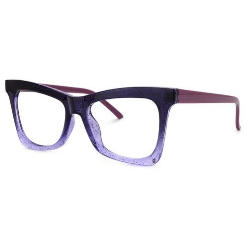 VOOGLAM Purple Butterfly Eyeglasses Blue Light Blocking Glasses for Women Anti UV Eyestrain Eyewear Marguerite