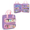 GRAOSO Carrying Case Compatible with Little Tikes Story Dream Machine Books, Hold Up to 8 Characters and 24 Books, Toy Storage Bag for Storybook, Character Collection, Purple (Bag Only)