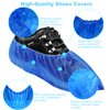 200Pcs/100Pairs Waterproof Shoe Covers Disposable Non Slip, Disposable Shoe Covers for Indoors, Premium Shoes Protectors Boot Covers, CPE Plastic Shoe Booties for Shoes Covers, Fit All Men&Women DHOOZ