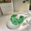 KOVOLITU Green Knotted Headbands for Women Satin Wide Headband Non Slip Head Bands Fashion Headband Hair Styling Accessories Womens Sisters Girls Gifts
