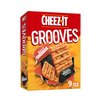 Cheez-It Grooves Cheese Crackers, Crunchy Snack Crackers, Lunch Snacks, Bold Cheddar, 9oz Box (1 Box)