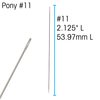 Pony Beading Needles, Size 11, Pack of 6, 4.5 Inches, Made in India, Use for Loom Weaving Beadwork, Off-Loom Stitching and Jewelry Making with Seed Beads